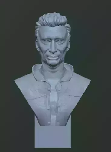 Johnny Hallyday buste 