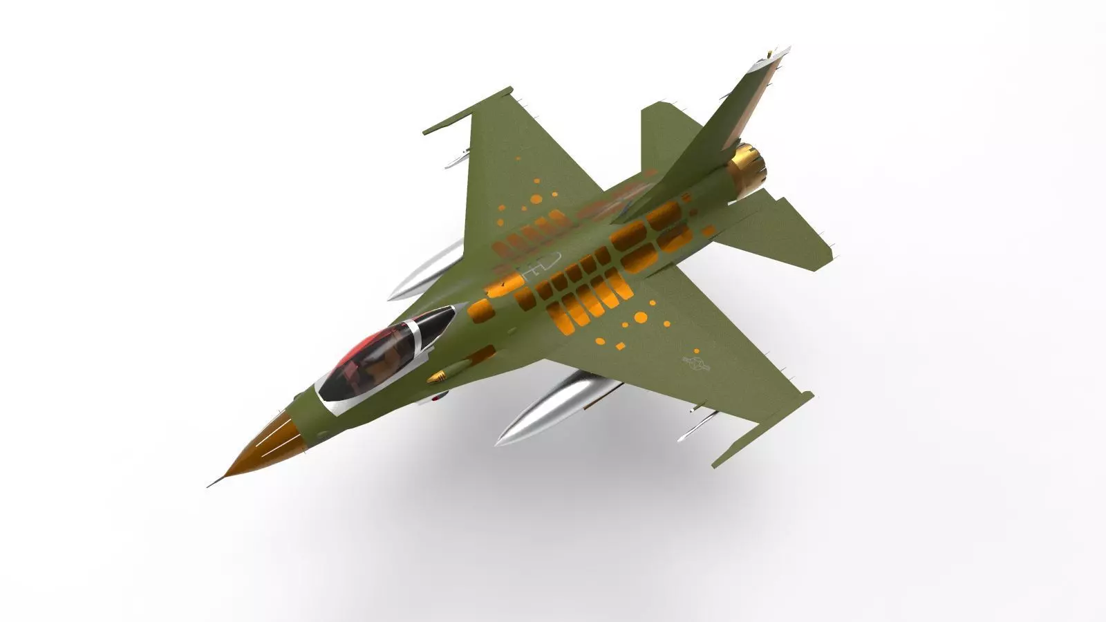 F-16C Block 50 3D model_0