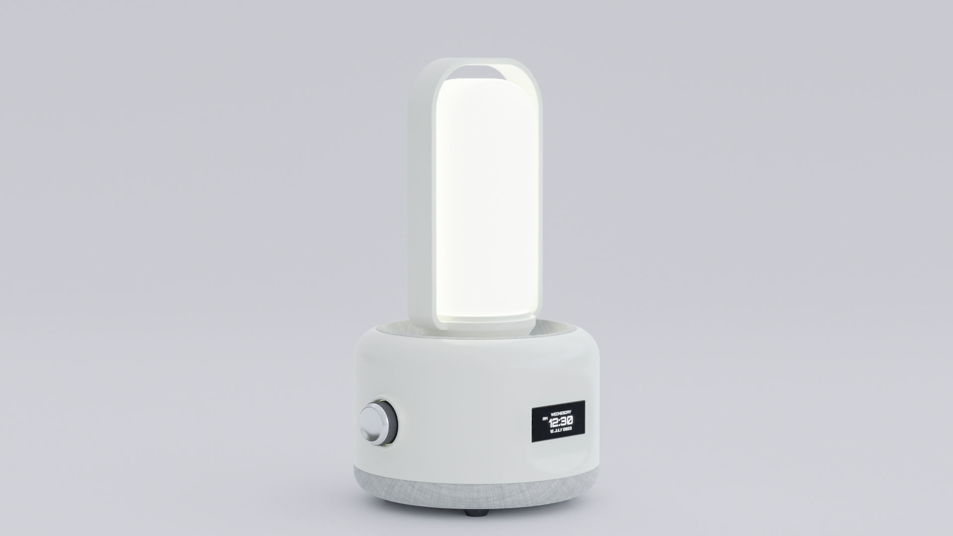 Minimalist night Lamp Low-poly 3D model_1