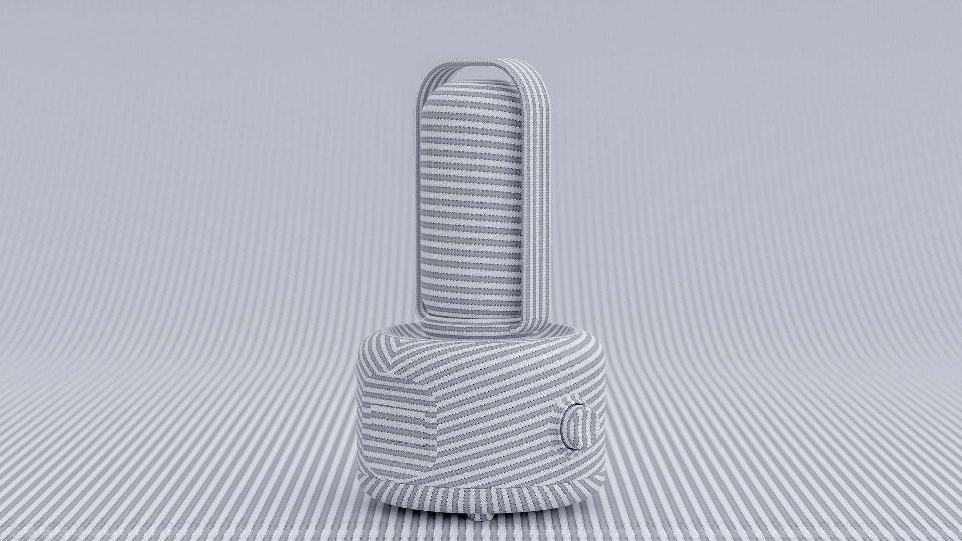 Minimalist night Lamp Low-poly 3D model_6