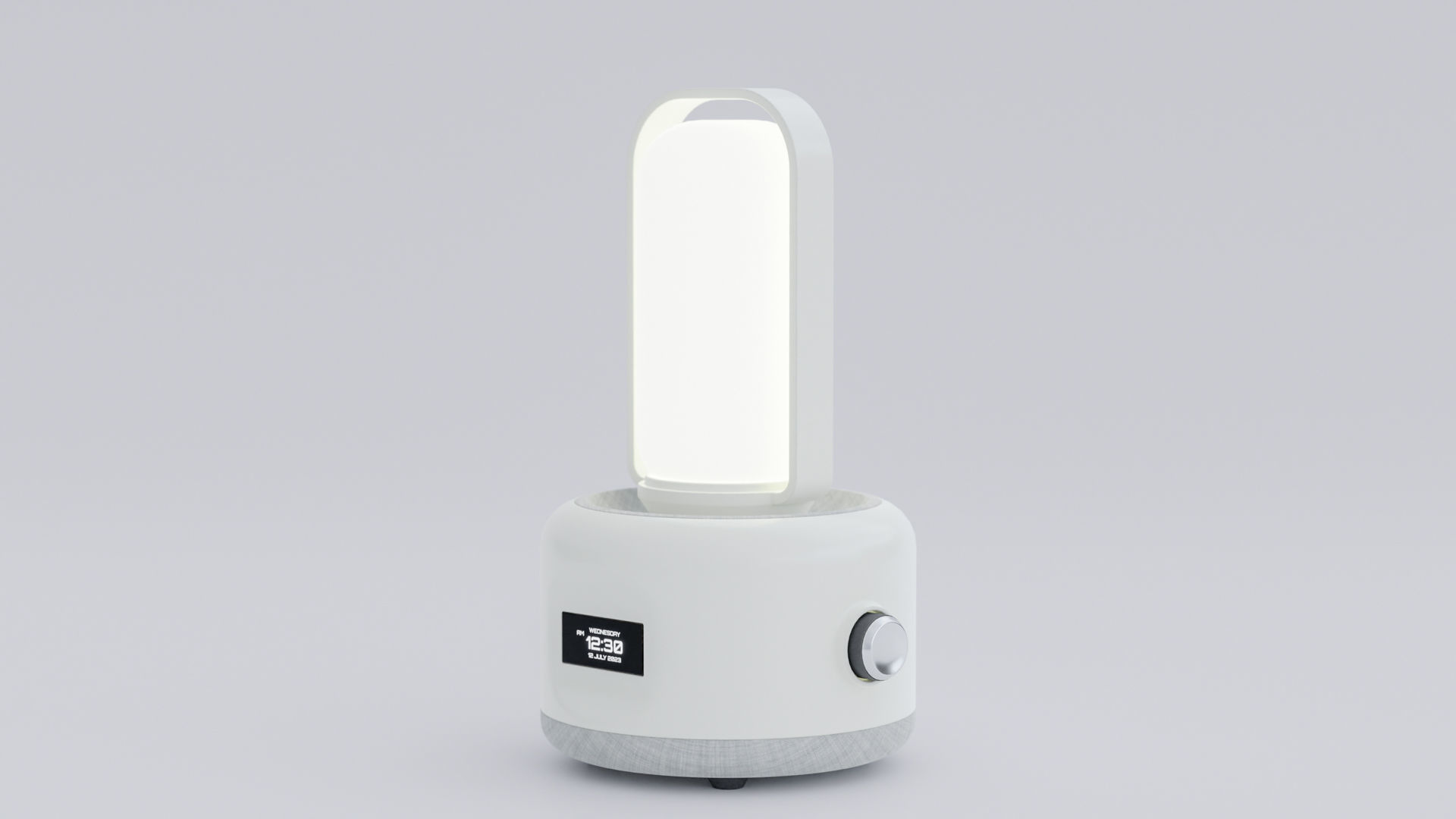 Minimalist night Lamp Low-poly 3D model_3