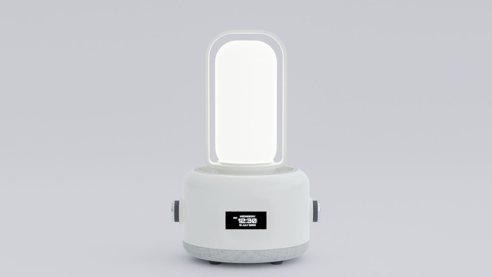 Minimalist night Lamp Low-poly 3D model_2