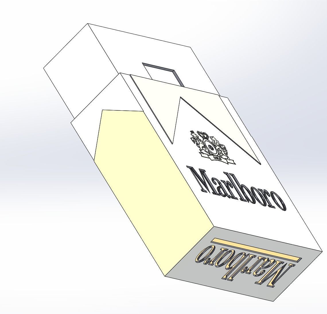 Cigarette Box  3D model_1