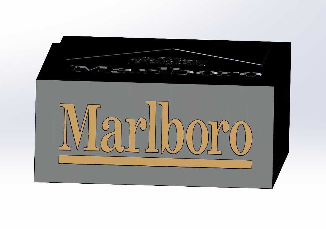 Cigarette Box  3D model_3