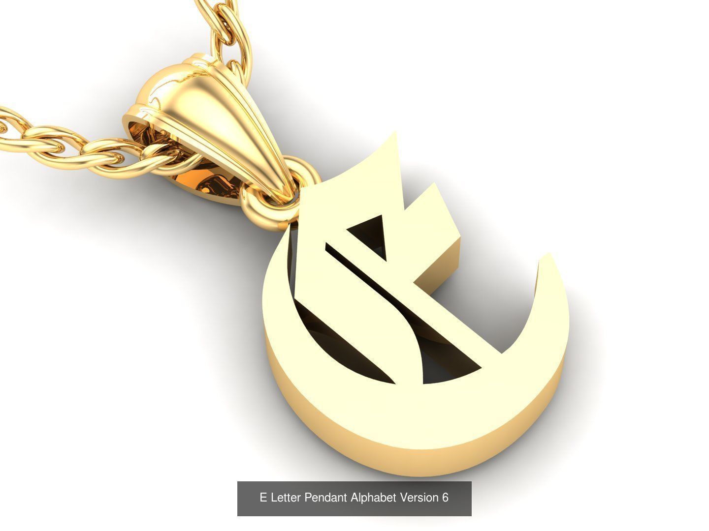 Letter Pendant Alphabet English Version 6 Sale Off 3D Model Collection_25