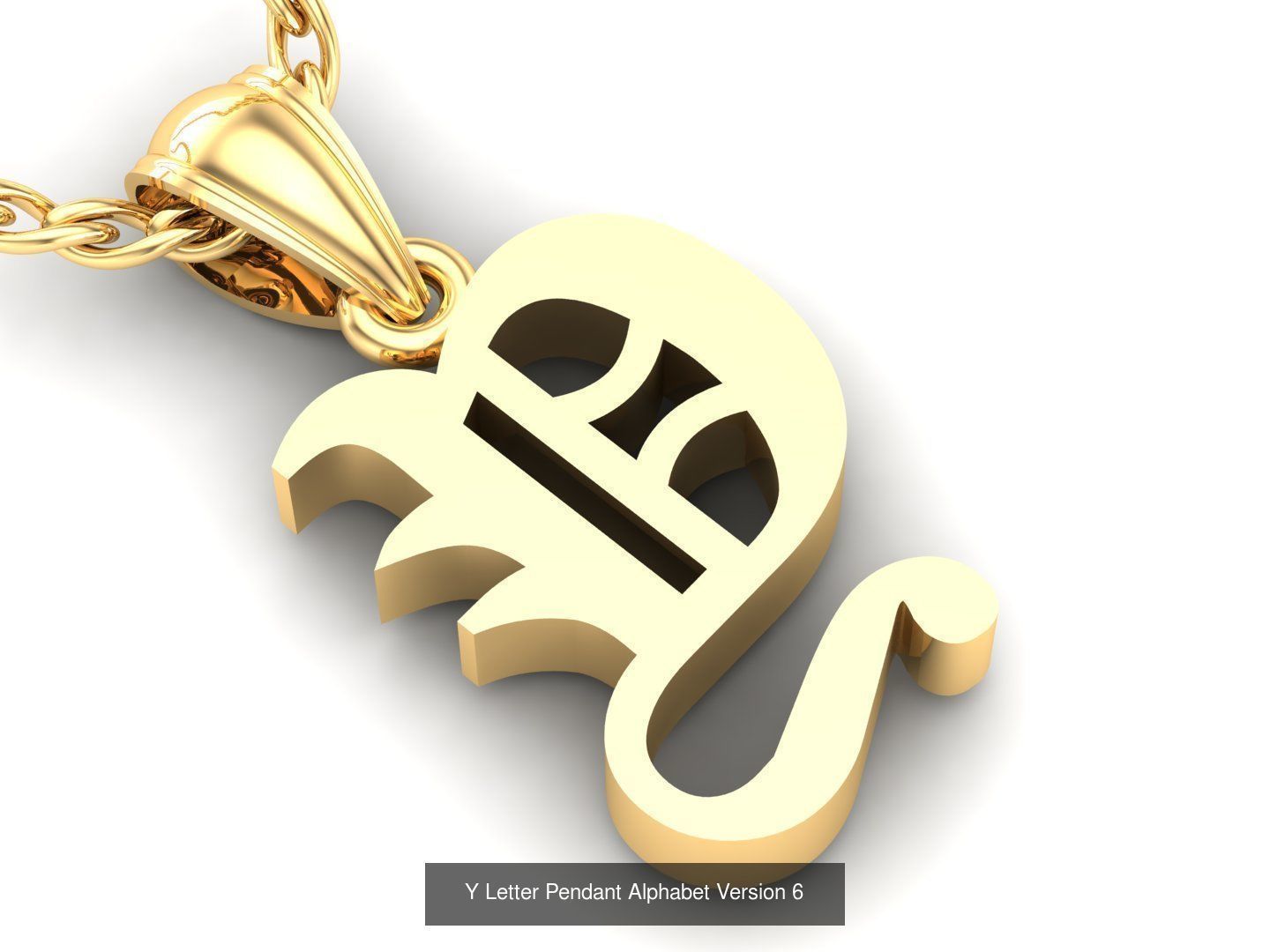 Letter Pendant Alphabet English Version 6 Sale Off 3D Model Collection_5