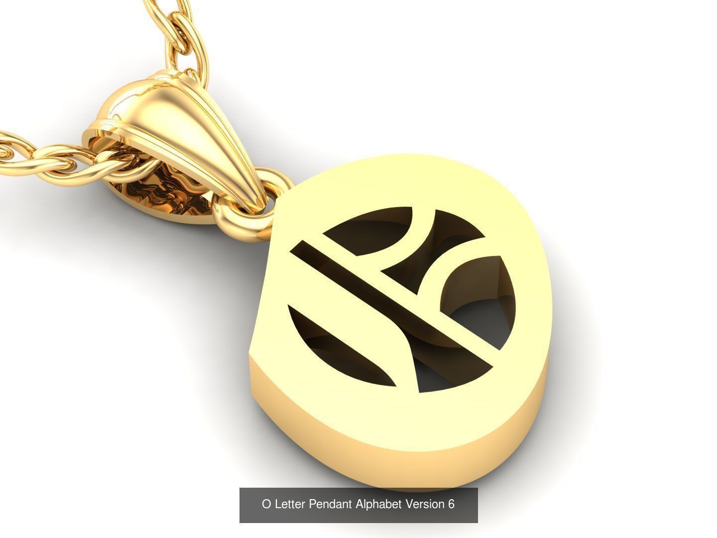 Letter Pendant Alphabet English Version 6 Sale Off 3D Model Collection_15