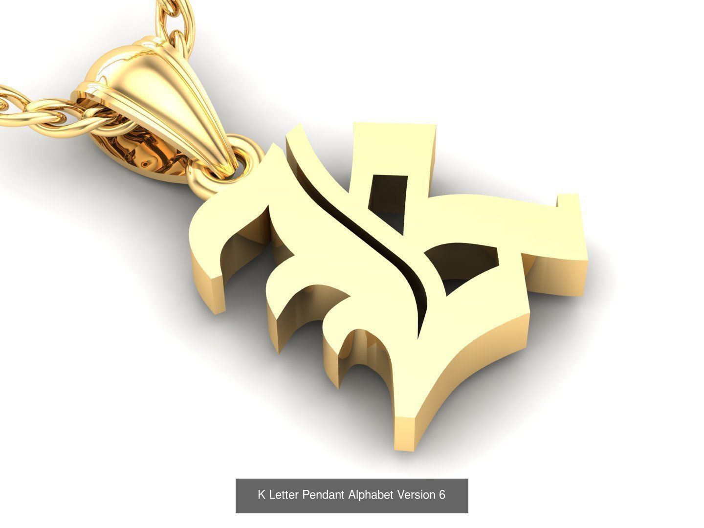 Letter Pendant Alphabet English Version 6 Sale Off 3D Model Collection_19