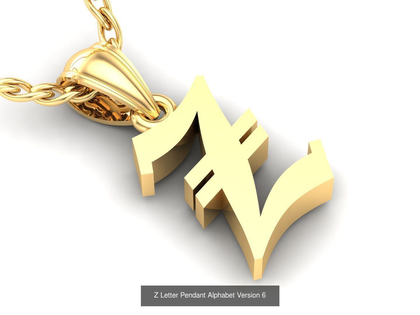 Letter Pendant Alphabet English Version 6 Sale Off 3D Model Collection_4