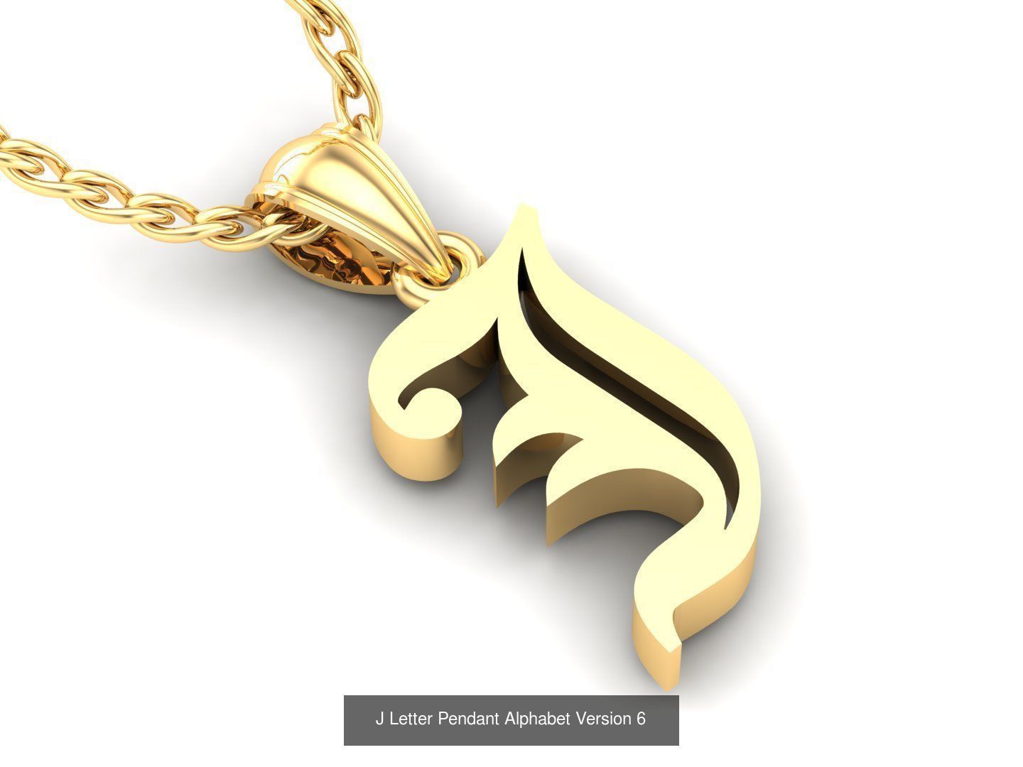 Letter Pendant Alphabet English Version 6 Sale Off 3D Model Collection_20