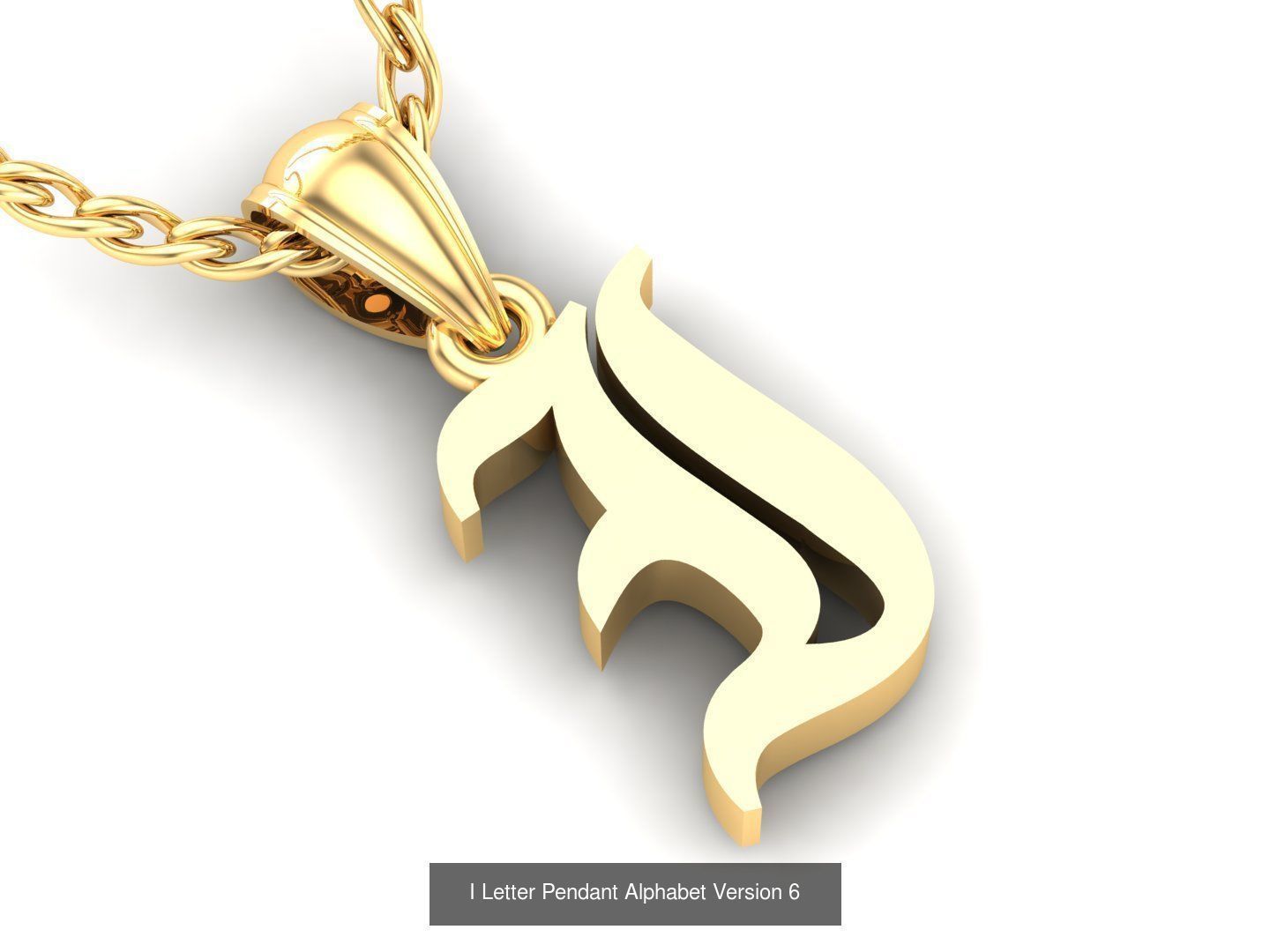Letter Pendant Alphabet English Version 6 Sale Off 3D Model Collection_21