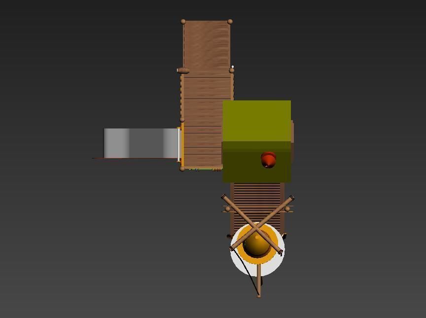 Pinocchio Game Cabin 3D model_5
