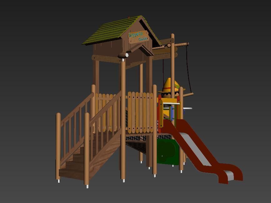 Pinocchio Game Cabin 3D model_6