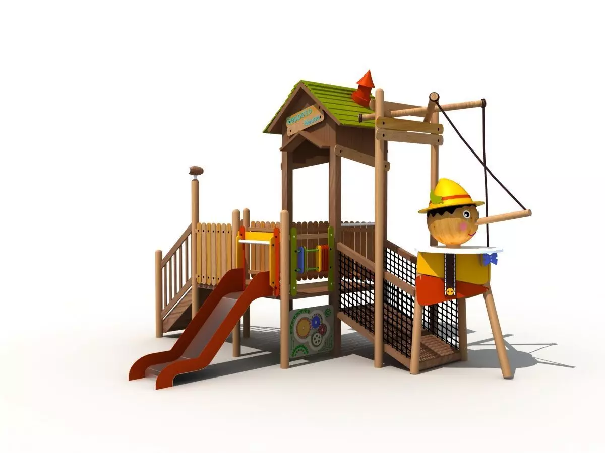 Pinocchio Game Cabin 3D model_0