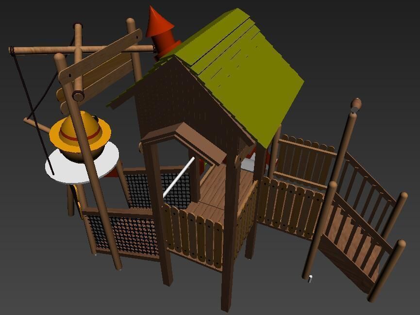 Pinocchio Game Cabin 3D model_8