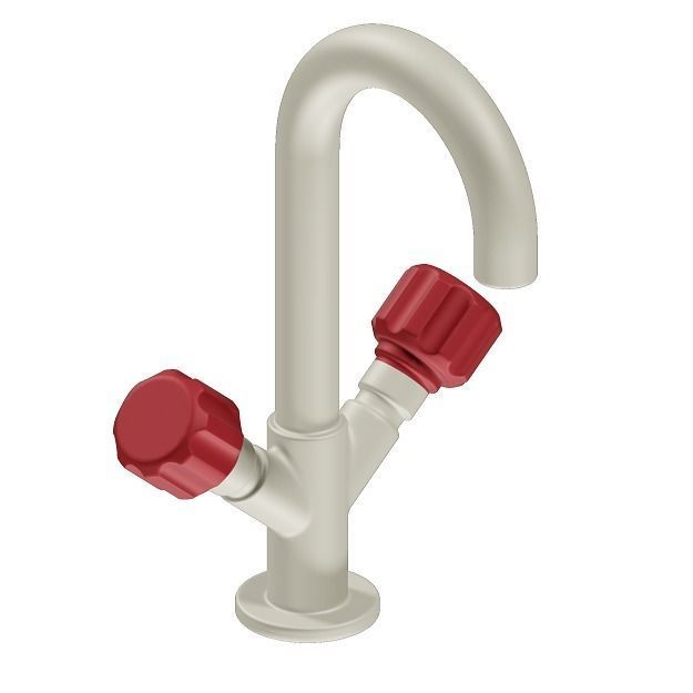Classic PVC Mixer Tap 3D model_1