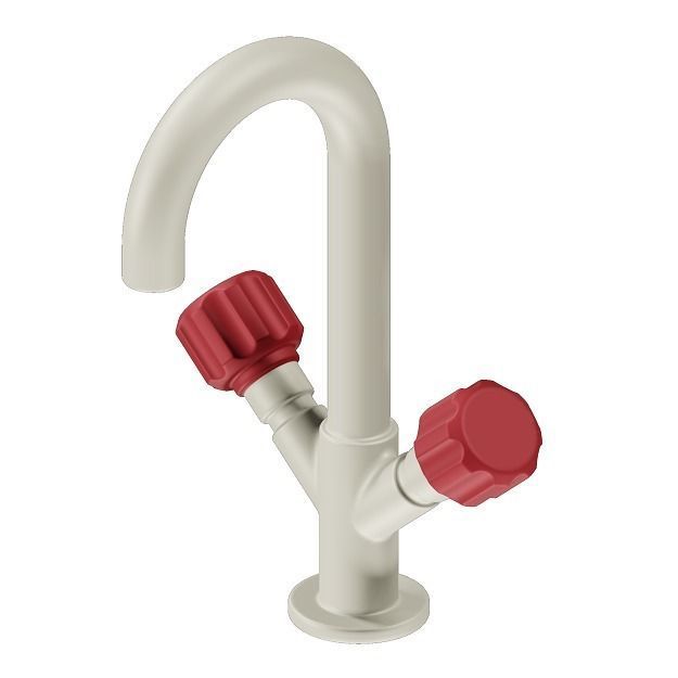 Classic PVC Mixer Tap 3D model_2