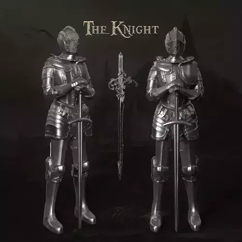 THE KNIGHT - HARRY POTTER HOGWARTS LEGACY GOTHIC SUIT OF ARMOR 3D print model