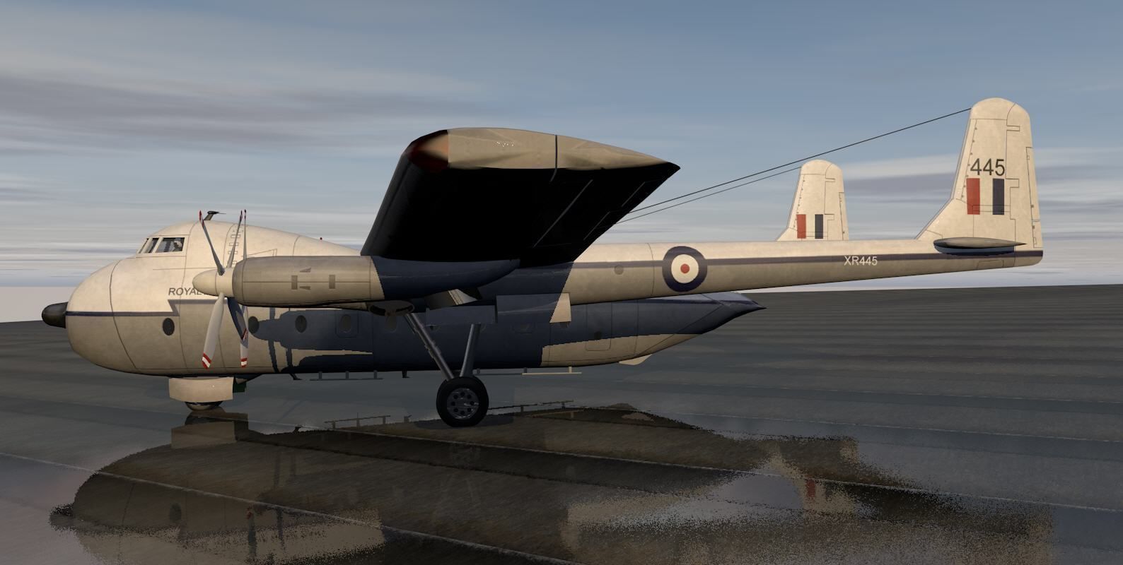 Armstrong Whitworth AW-660 Argosy 3D model_4