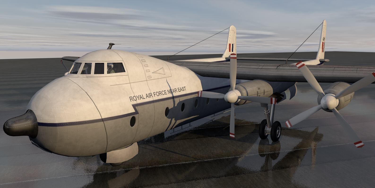 Armstrong Whitworth AW-660 Argosy 3D model_10