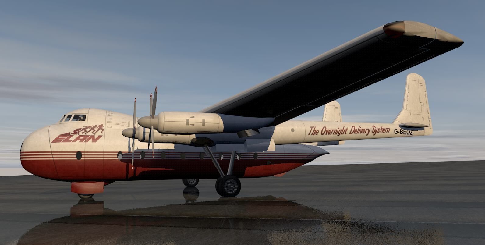 Armstrong Whitworth AW-660 Argosy 3D model_5