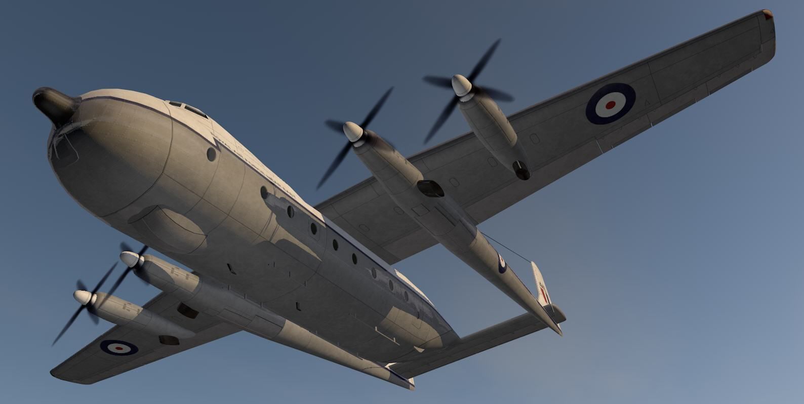Armstrong Whitworth AW-660 Argosy 3D model_14