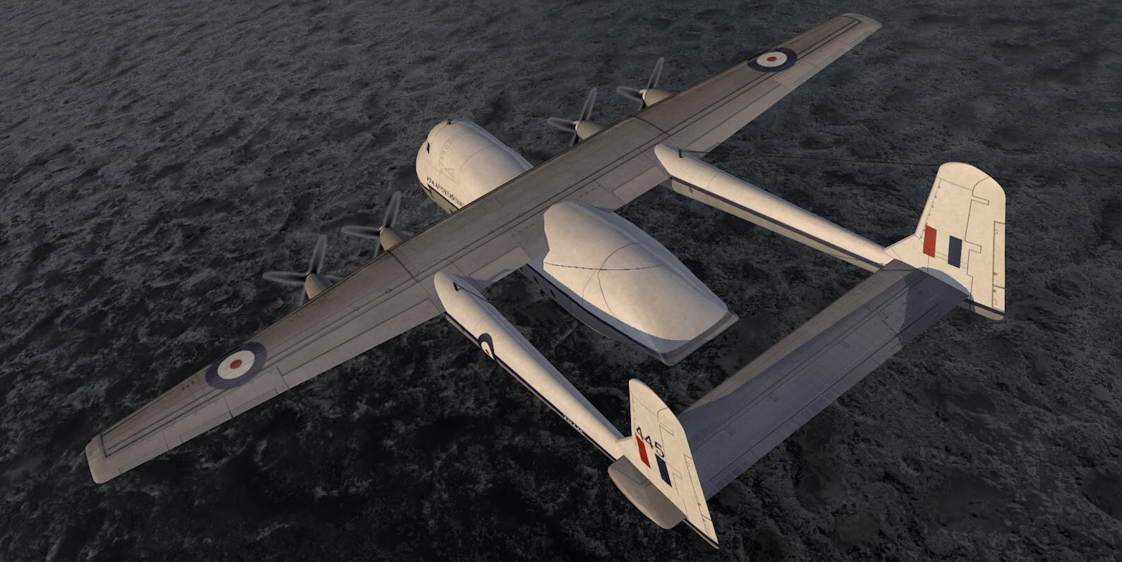 Armstrong Whitworth AW-660 Argosy 3D model_12