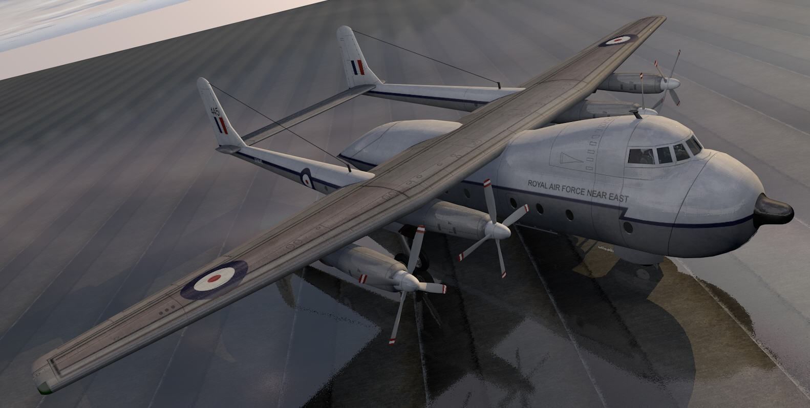 Armstrong Whitworth AW-660 Argosy 3D model_8