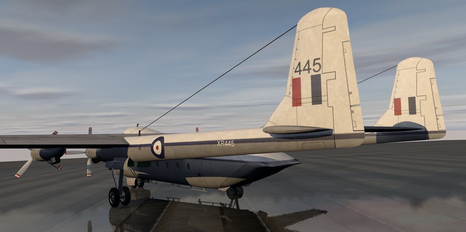 Armstrong Whitworth AW-660 Argosy 3D model_9