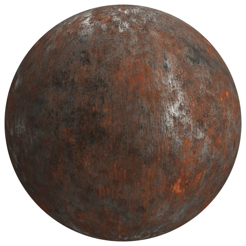 Medieval old rusty barrel 3D model_5
