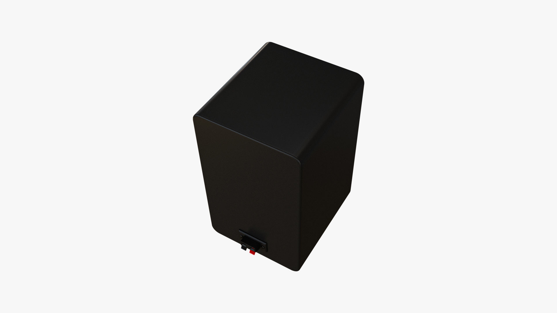 Bookshelf Passive Speaker Black 3D model_7