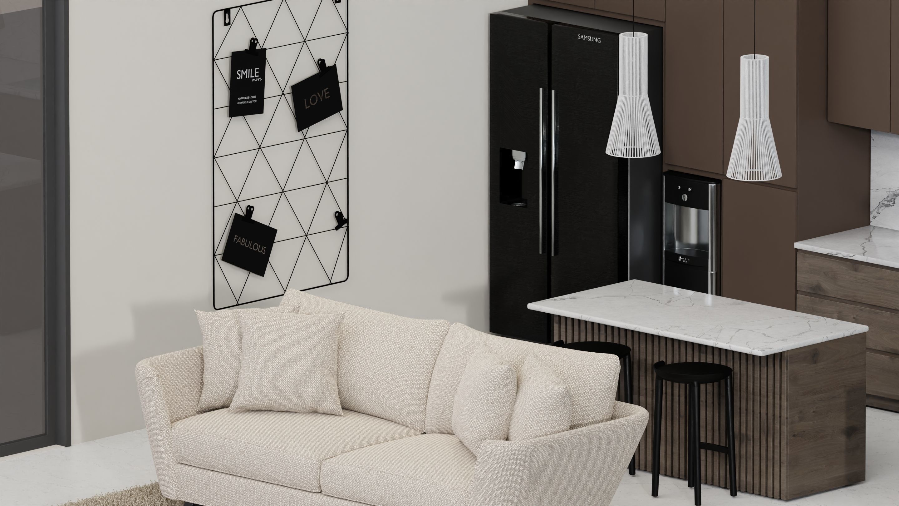 Room interior design 3D model_3