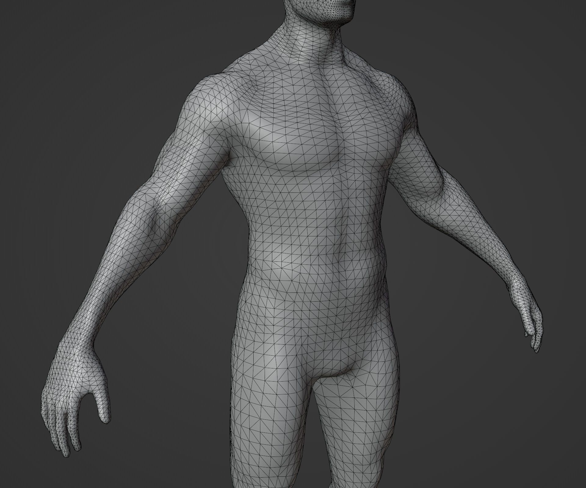 Animated Human Hologram Male 3D Model 28 Animations Low-poly 3D model_21