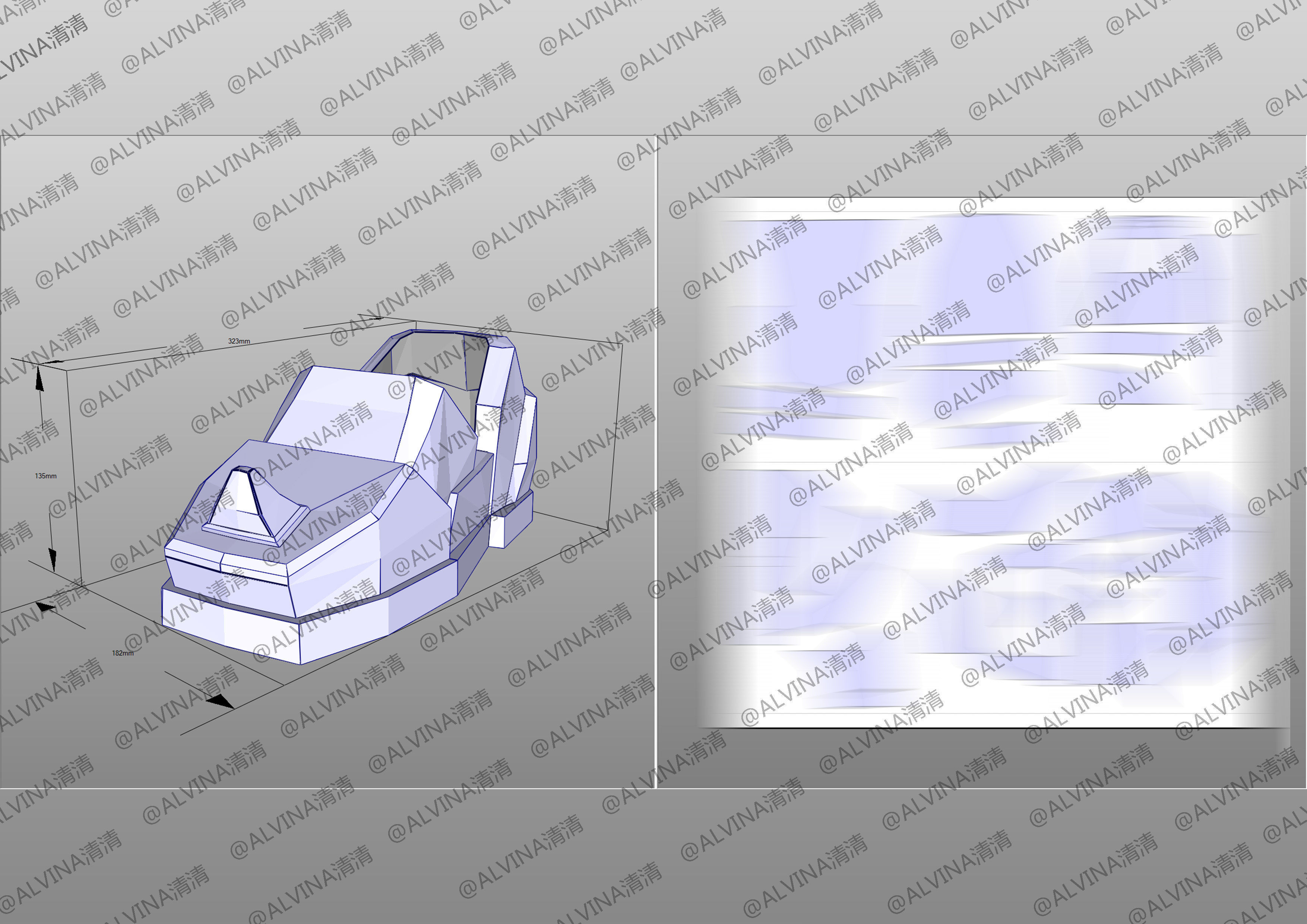 Armor Hero Ultimate Emperor Chivalry - Cosplay Pepakura Foam Low-poly 3D model_14