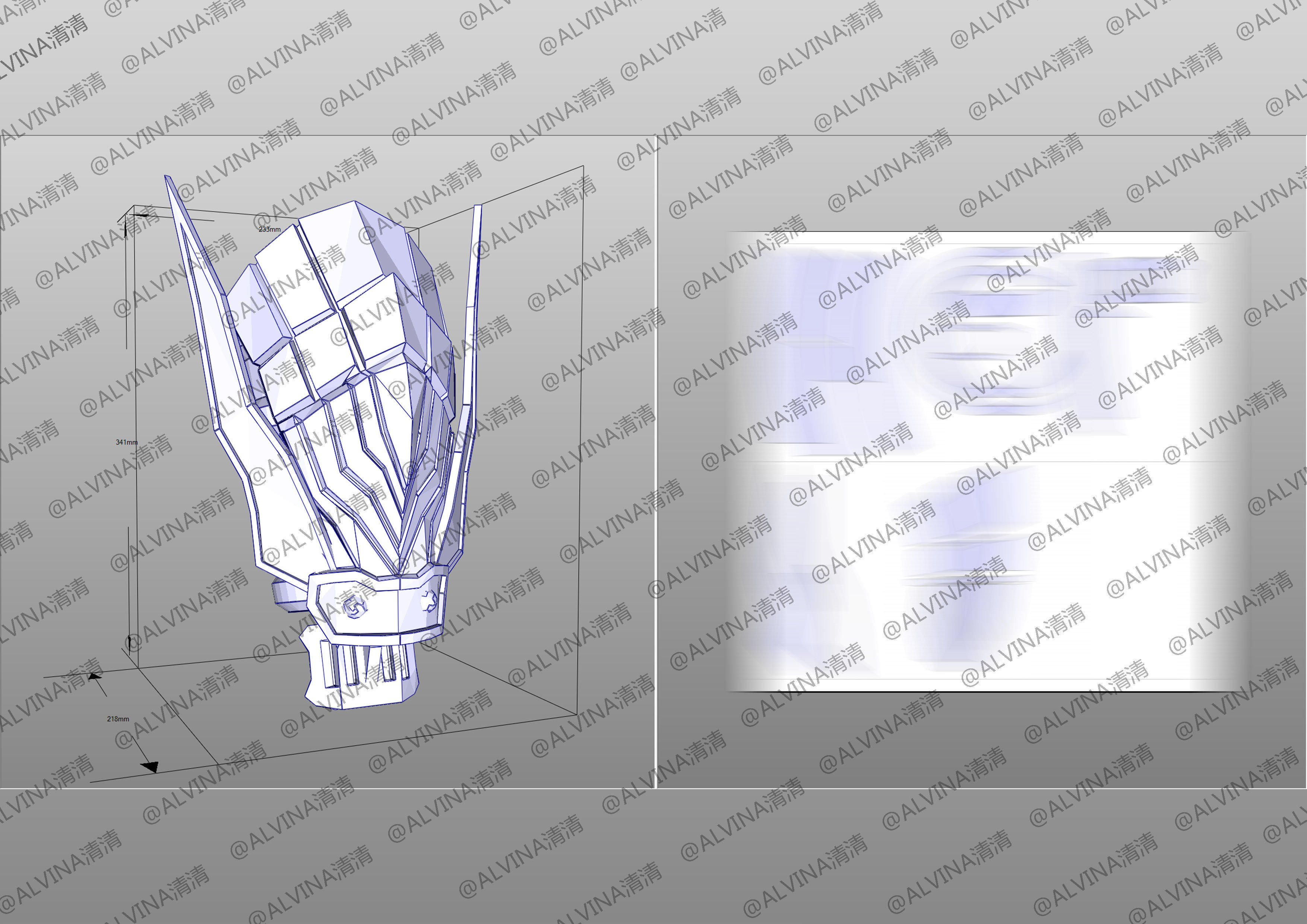 Armor Hero Ultimate Emperor Chivalry - Cosplay Pepakura Foam Low-poly 3D model_10