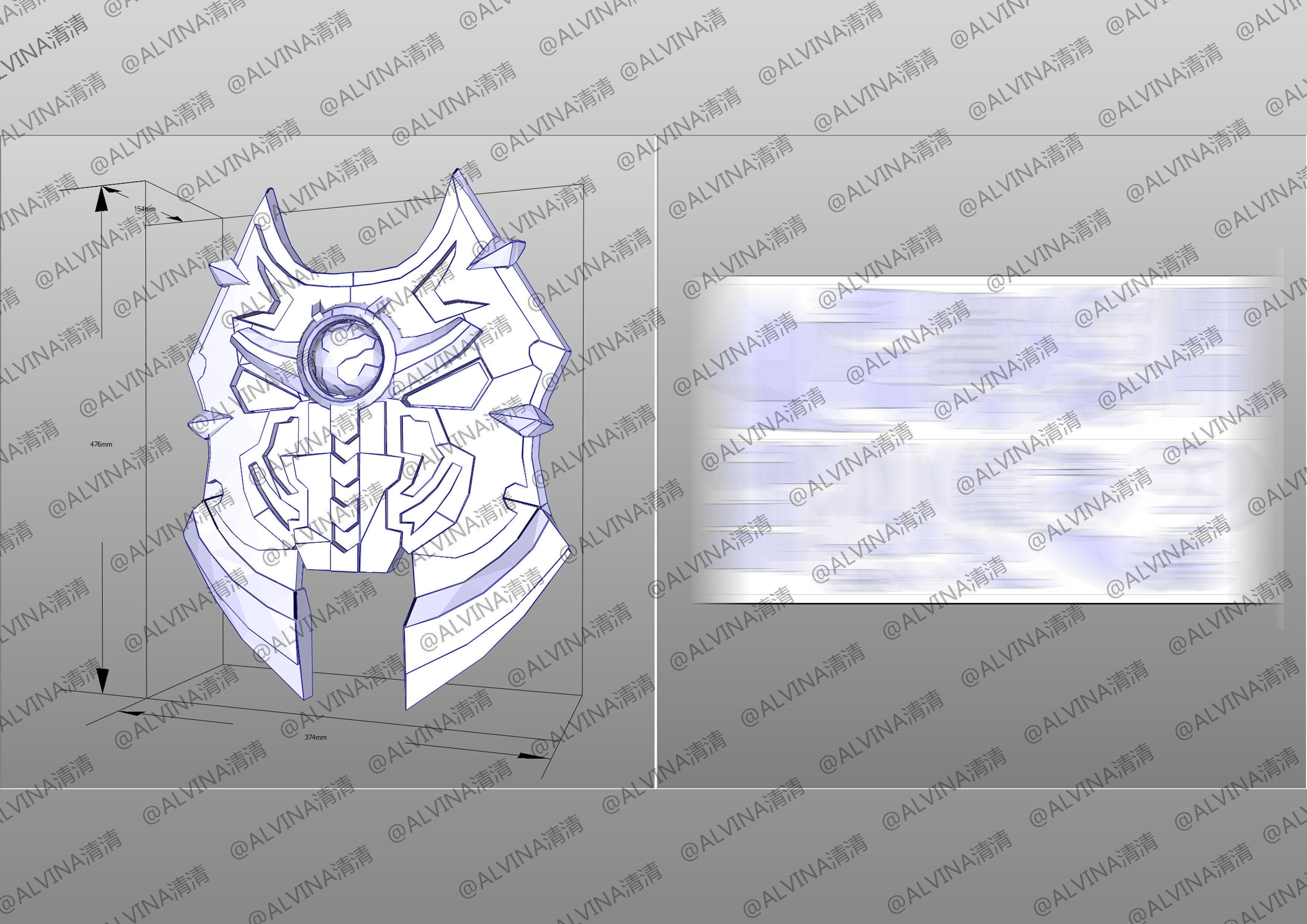 Armor Hero Ultimate Emperor Chivalry - Cosplay Pepakura Foam Low-poly 3D model_16