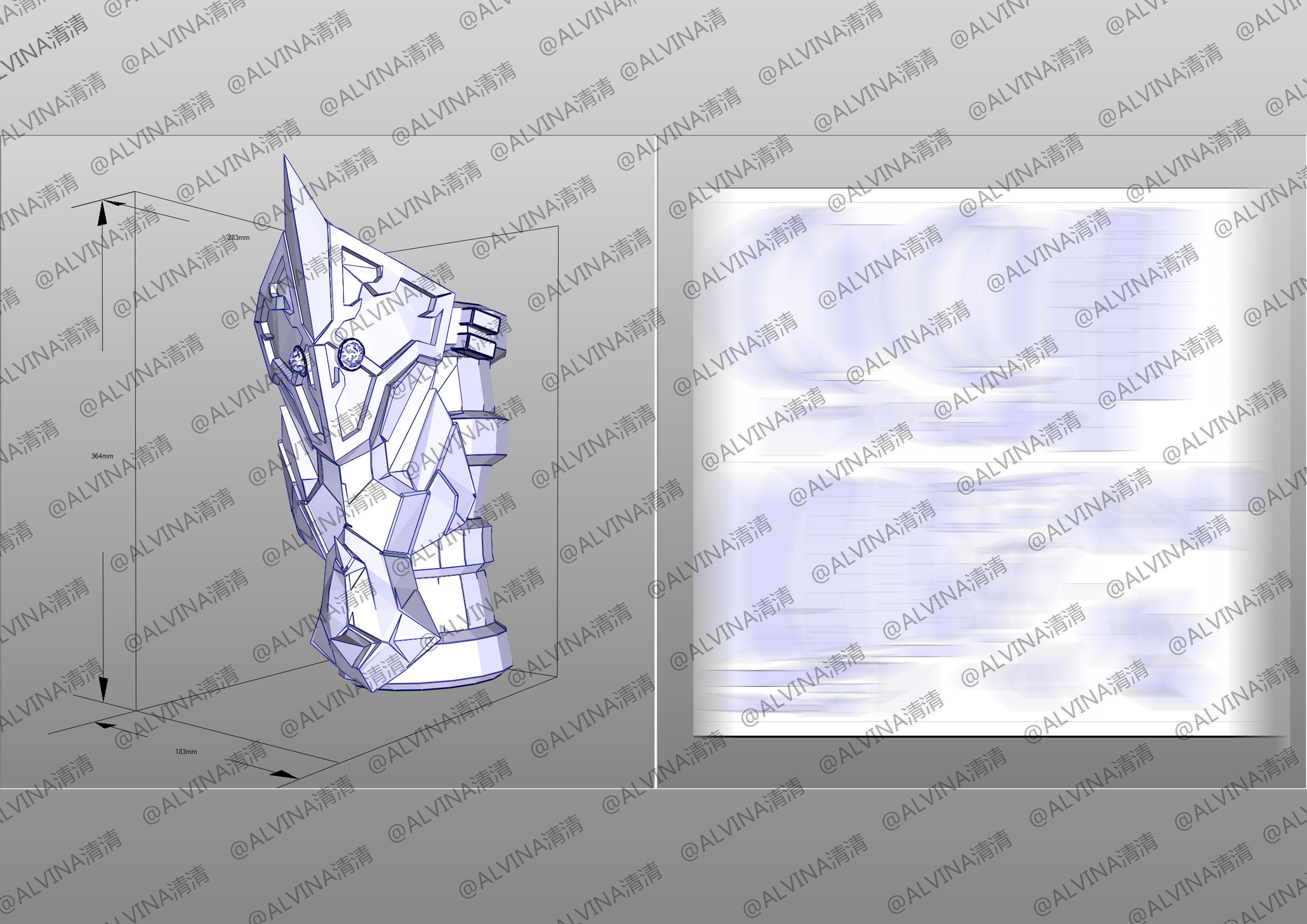 Armor Hero Ultimate Emperor Chivalry - Cosplay Pepakura Foam Low-poly 3D model_13