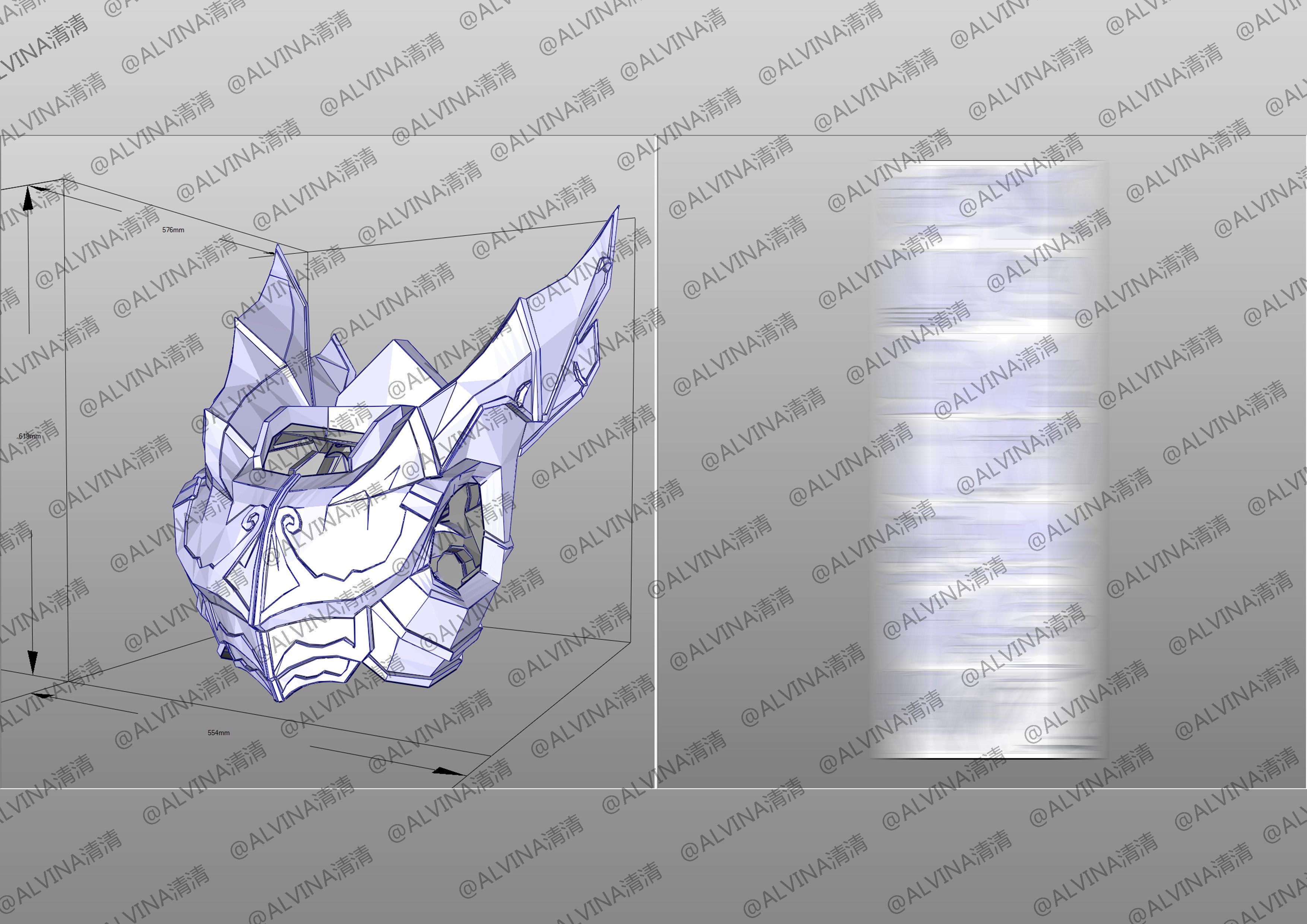 Armor Hero Ultimate Emperor Chivalry - Cosplay Pepakura Foam Low-poly 3D model_6