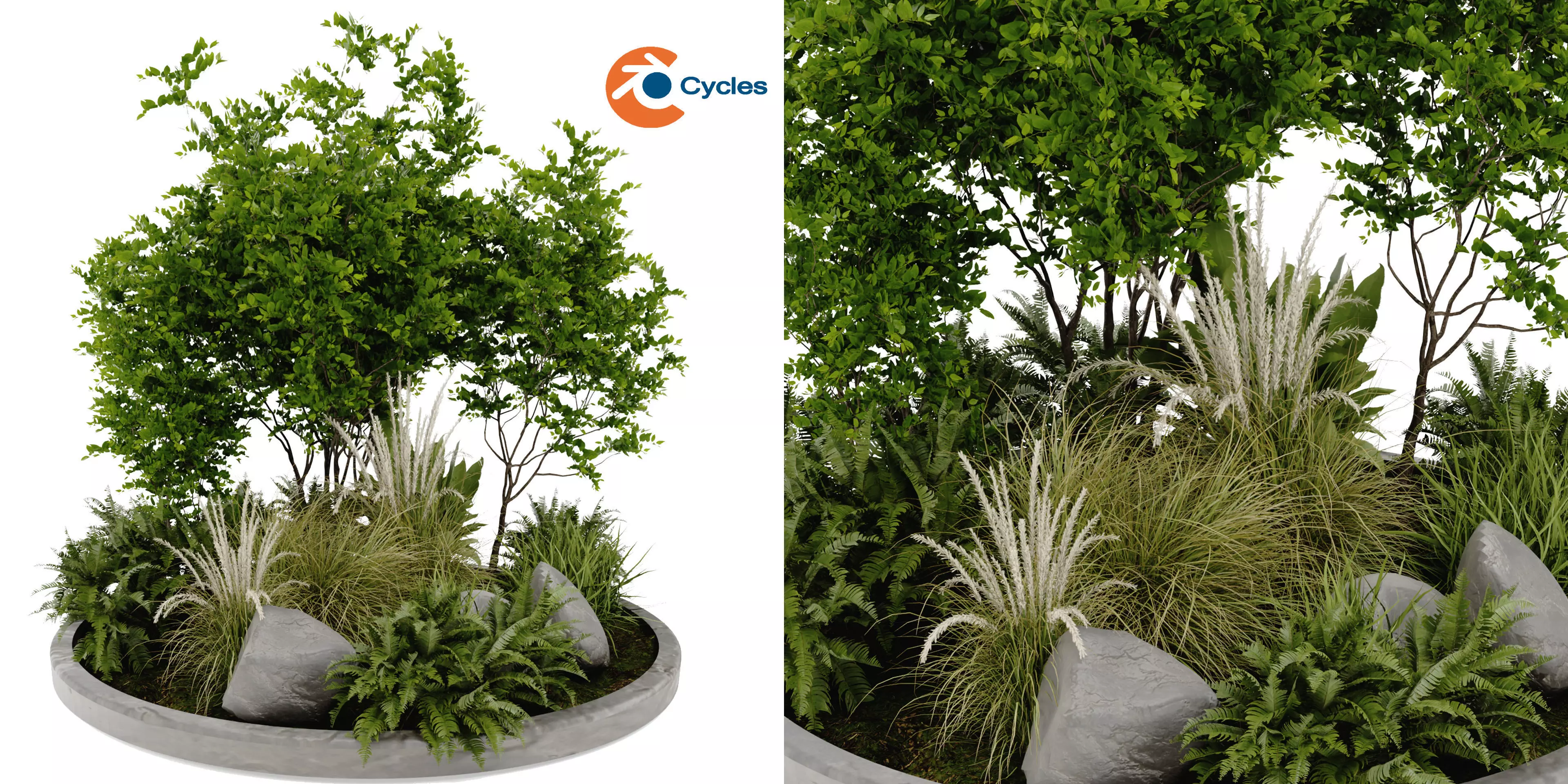 Collection plant vol 395 - blender model  3D model_0