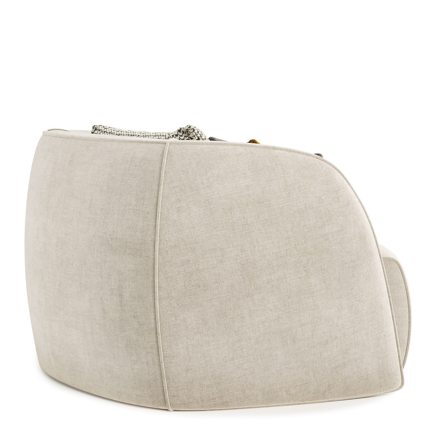 Natalie arm chair 3D model_4