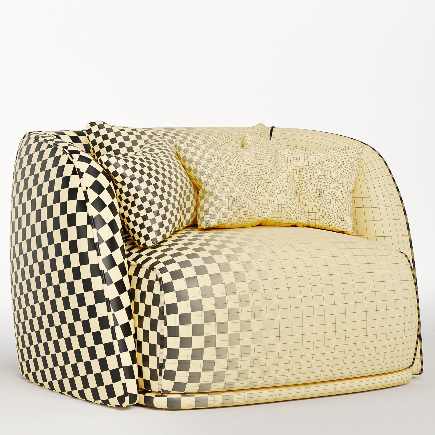 Natalie arm chair 3D model_5