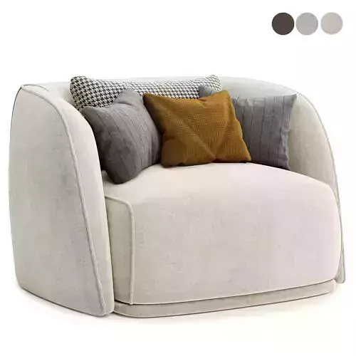 Natalie arm chair 3D model