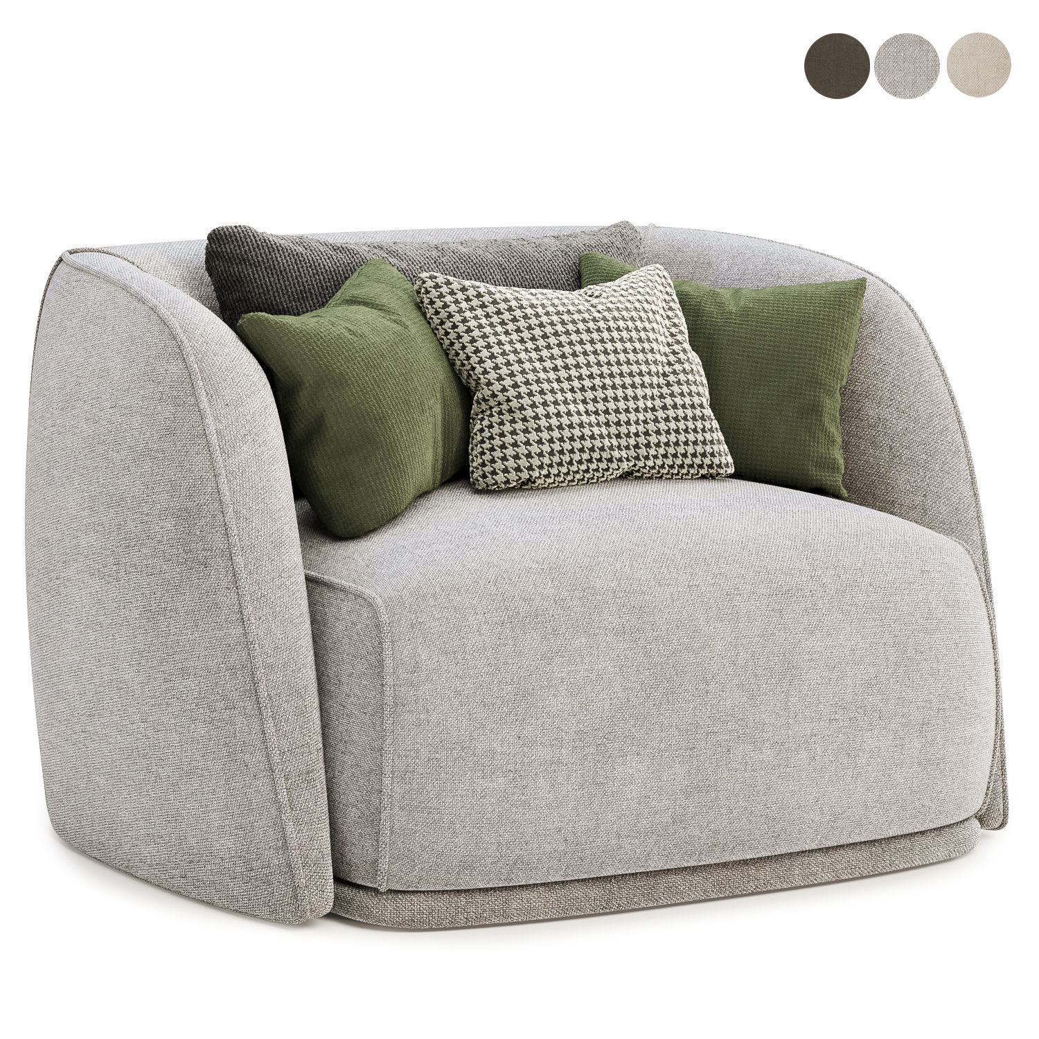 Natalie arm chair 3D model_1