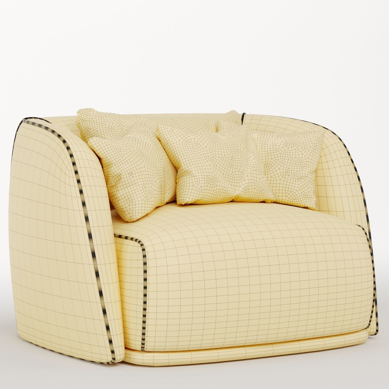 Natalie arm chair 3D model_6