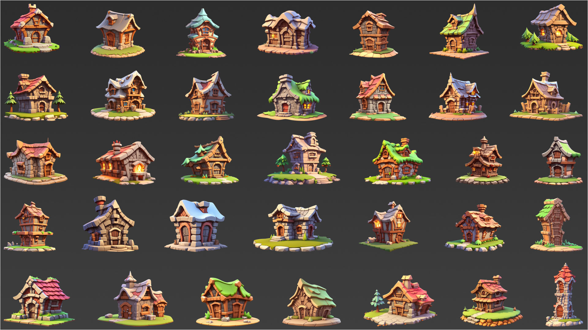 70 Fantasy House Game Asset Texture | CGTrader