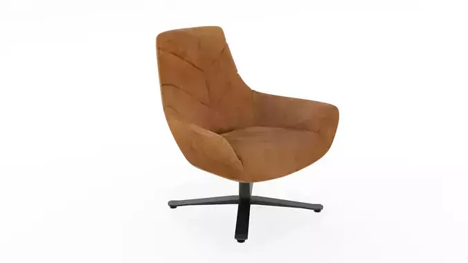 Modern leather armchair