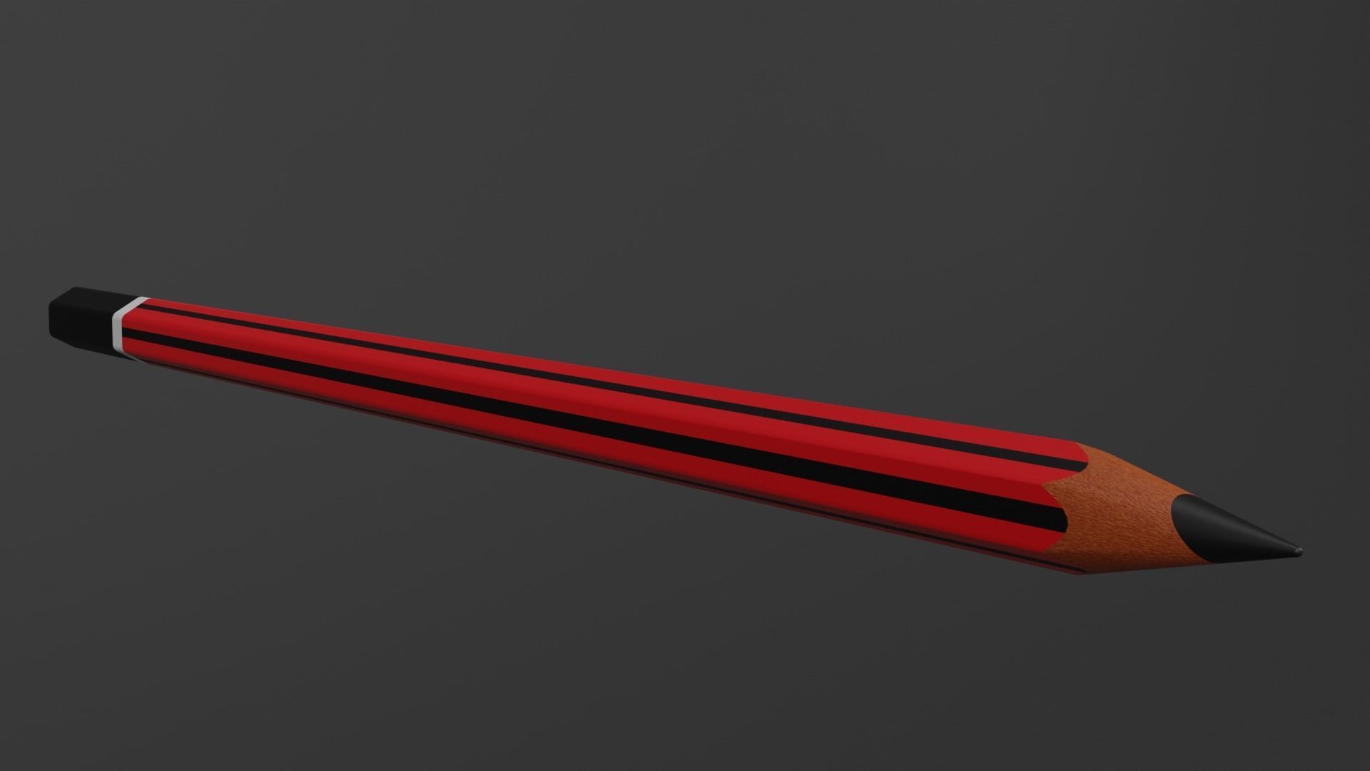Indian style nataraj Pencil 3D model Low-poly 3D model_3