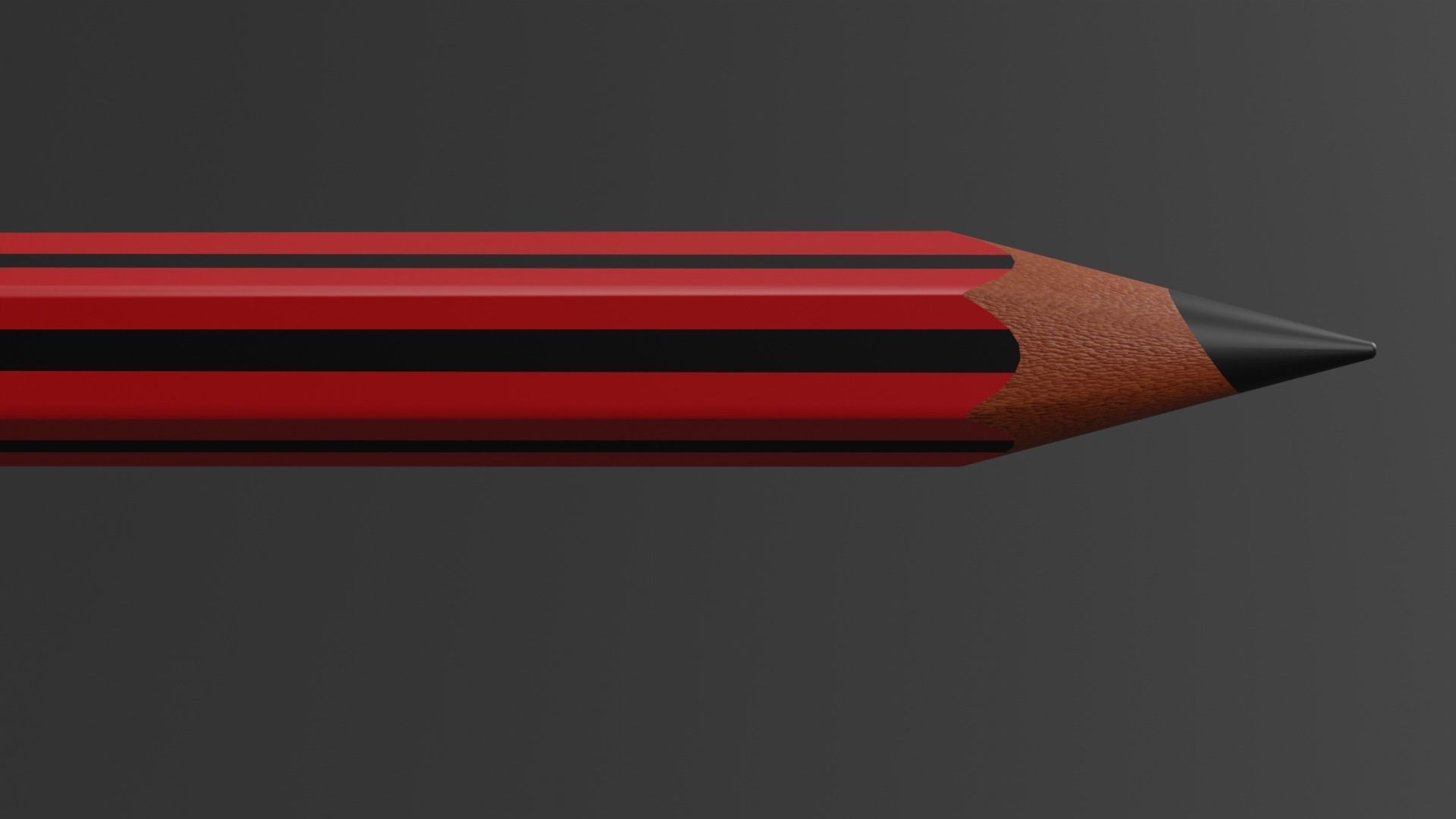 Indian style nataraj Pencil 3D model Low-poly 3D model_1