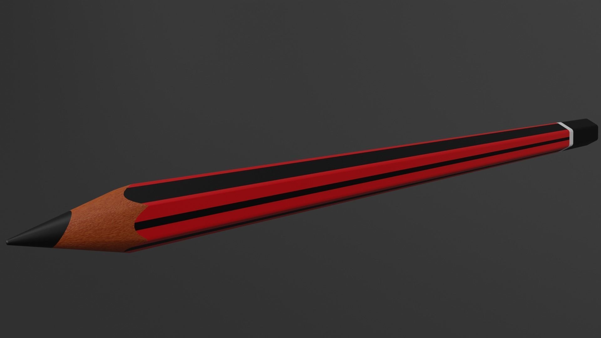 Indian style nataraj Pencil 3D model Low-poly 3D model_4