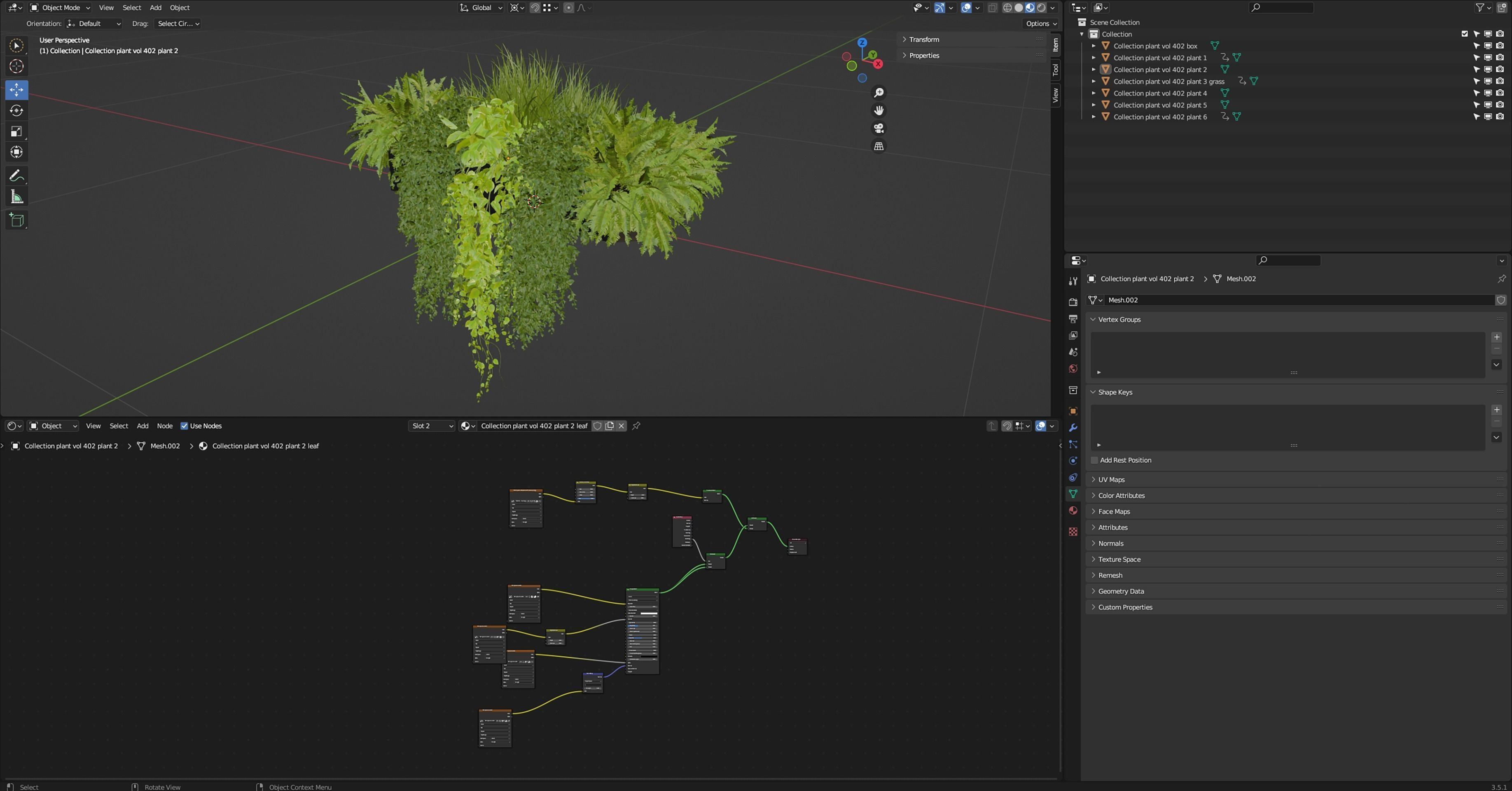 Collection plant vol 402 - blender model  3D model_6